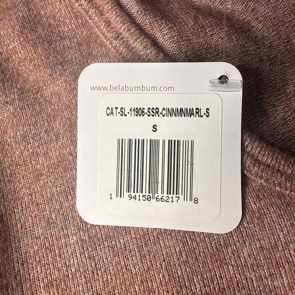 Belabumbum NWT Soft Maternity Dress Quarter Button Small Minimal & Simple Rose - Picture 7 of 7